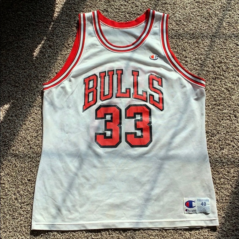 Vintage Scottie Pippen Champion Jersey 48